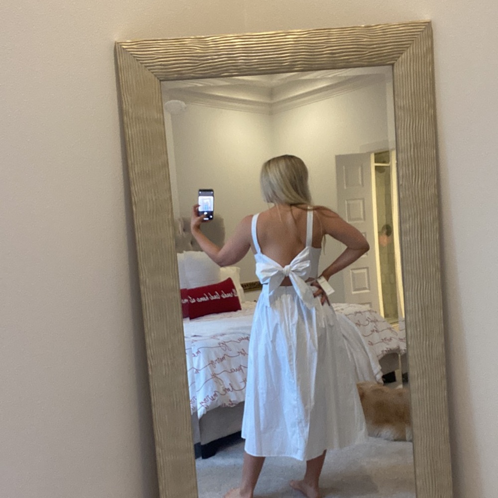 White Brand New Midi length dress